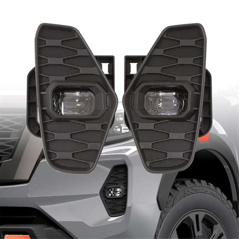 LED DRL Fog Light Fog Lamp Cover Grill Harness Switch for Navara Nueva Facelift Pro-4X 2021