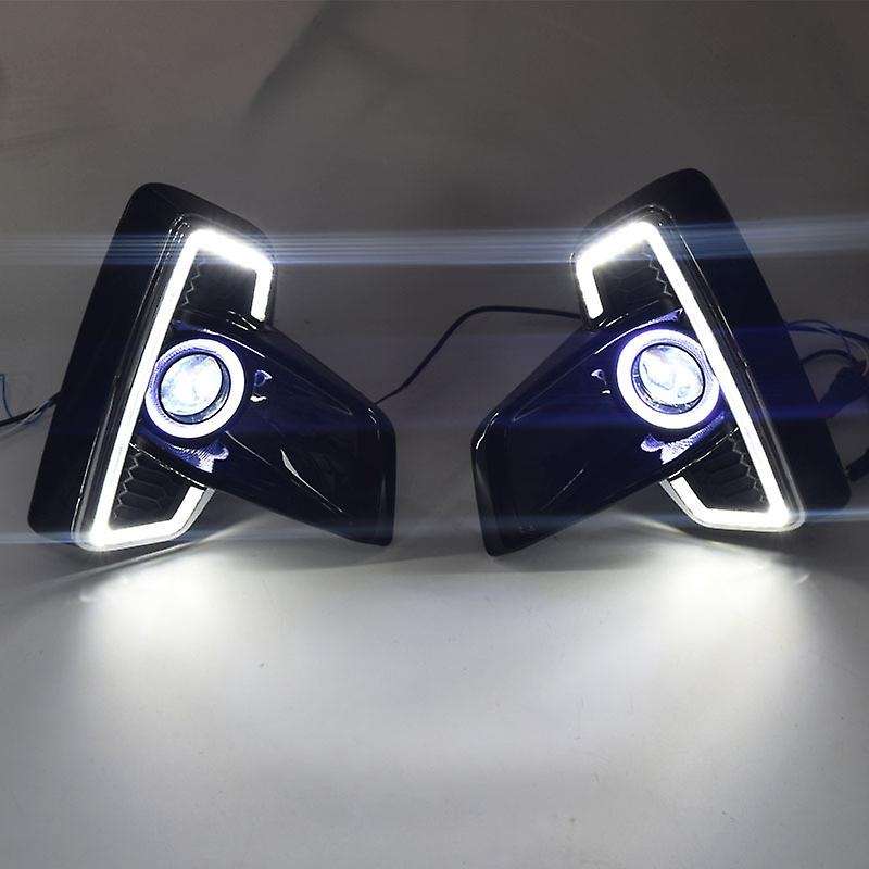 LED DRL Daytime Running Lights + Fog Light Turn Signal Driving Lamp for Rocco 2018 2019 2020