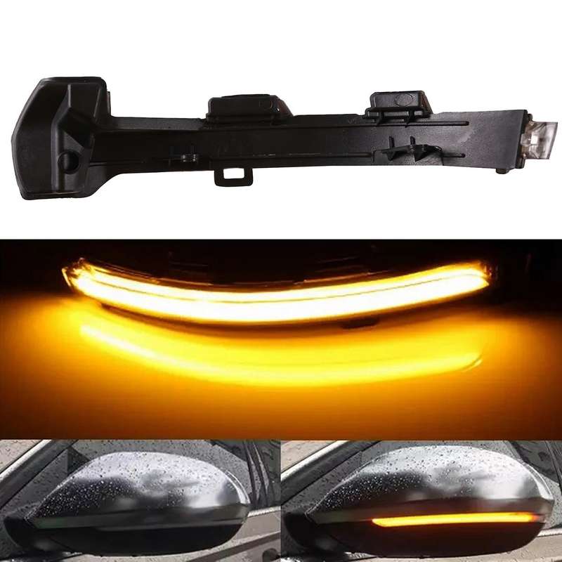 LED Dynamic Side Mirror Indicator, for Golf 8 MK8 GTE GTD 2020 2021 Rearview Turn Signal Flashing Li