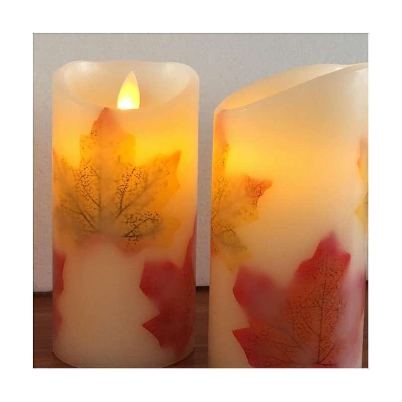 Led Electronic Candle Lights Maple Simulation Swing Thanksgiving Christmas Hotel Decoration Electron
