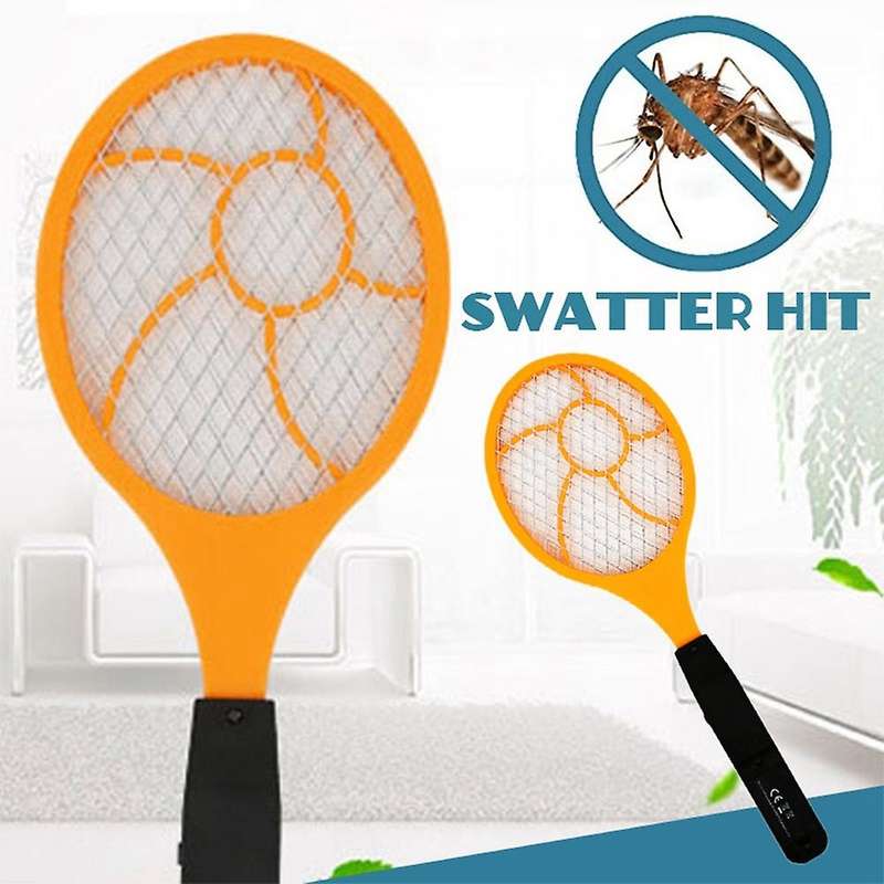LED Electric Mosquito Swatter Flyswatter Electric Tennis Racket 44 x15.5