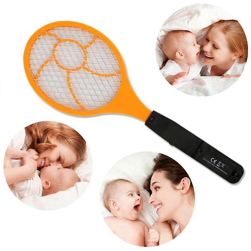 LED Electric Mosquito Swatter Flyswatter Electric Tennis Racket 44 x15.5