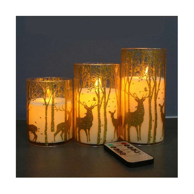 Led Electronic Candle Light Sticker Plastic Lampshade New Decorative Candle