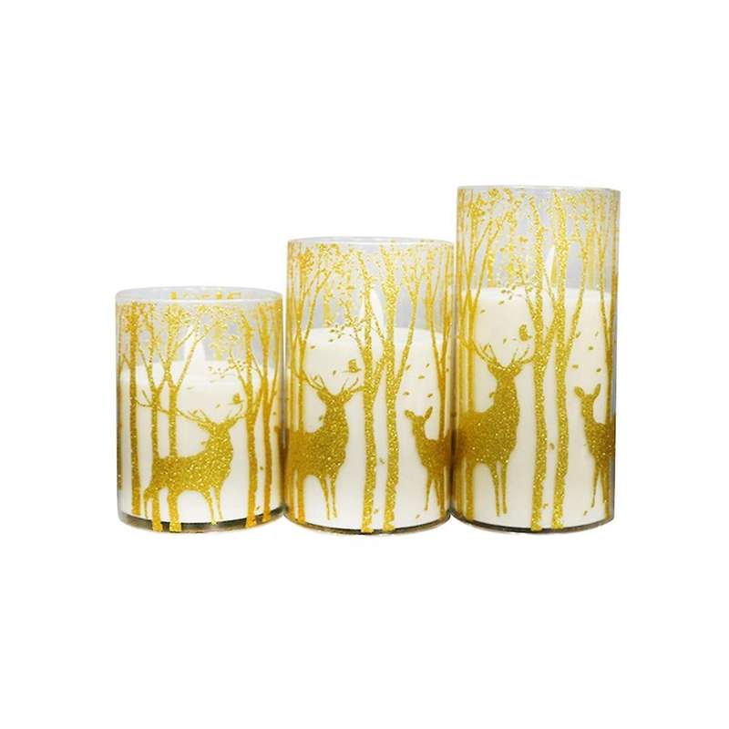 Led Electronic Candle Light Sticker Plastic Lampshade New Decorative Candle