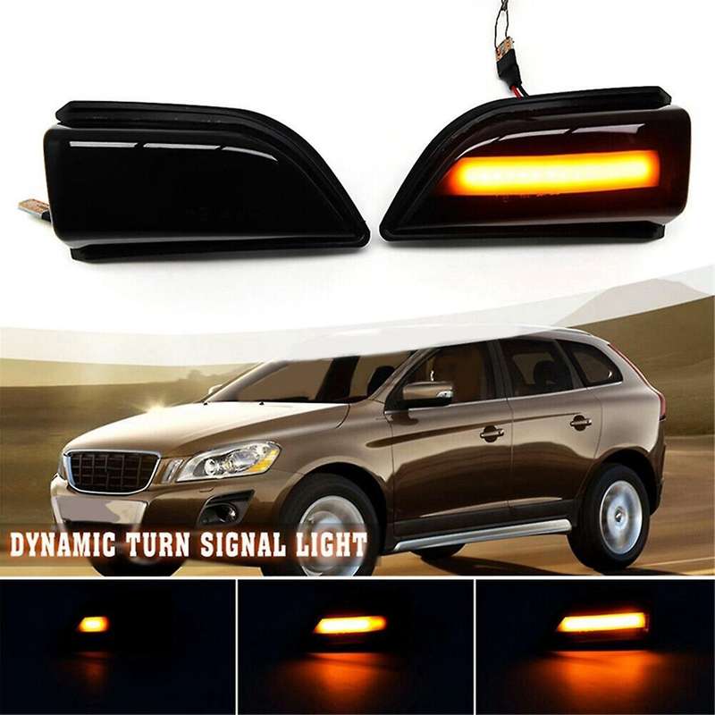 LED Dynamic Turn Signal Light for XC60 2008 -2014 Rearview Mirror Blinker Indicator 31217288 3121728