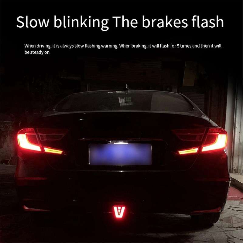 LED F1 V Style Brake Light Universal Car Rear Driving Fog Pilot Lights Rear Tail Third Brake Lamp fo