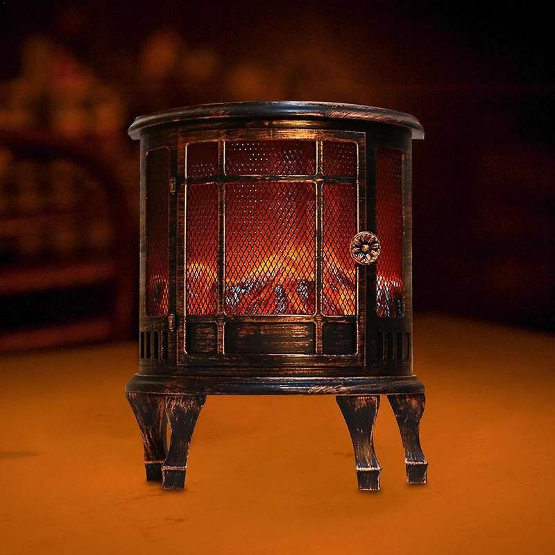 LED Flame Lantern Charcoal Lamps Simulated Fireplace Light Christmas Fake Campfire Fireplace Home Co