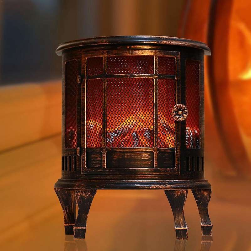 LED Flame Lantern Charcoal Lamps Simulated Fireplace Light Christmas Fake Campfire Fireplace Home Co