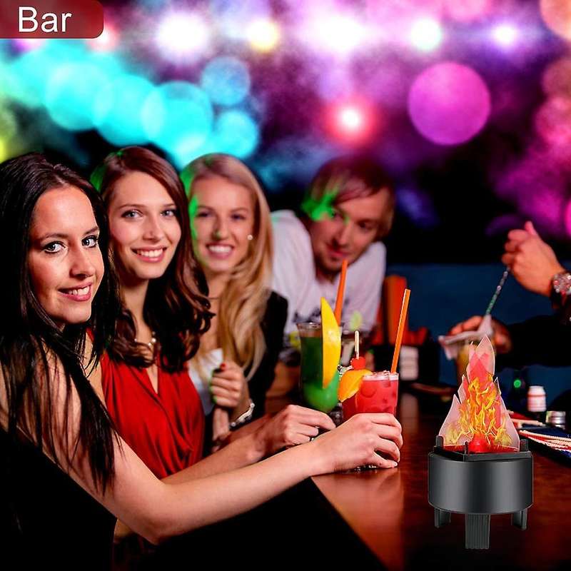 LED Fire Flame Effect Light Artificial Electric Flicker Campfire Lamp Party Decor Supplies for Bar