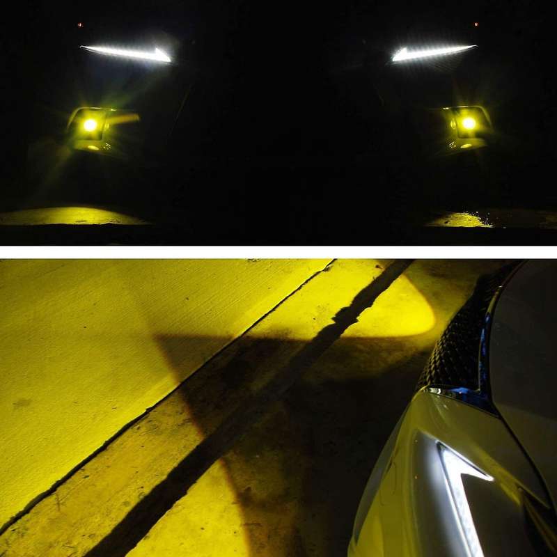 LED Fog Lamp Lights Assembly Yellow Color DRL 6000K White for 2014-2016 IS200T IS250 IS300 IS350