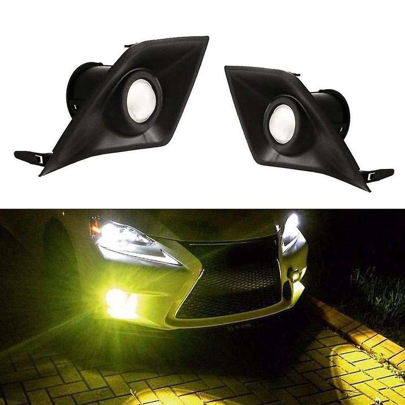 LED Fog Lamp Lights Assembly Yellow Color DRL 6000K White for 2014-2016 IS200T IS250 IS300 IS350