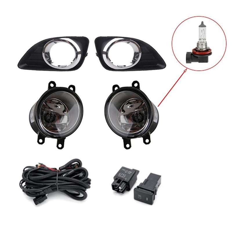 LED Fog Light Headlight Fog Lamp Cover Grill Bezel Switch Foglights Assembly for XV40 2010 2011