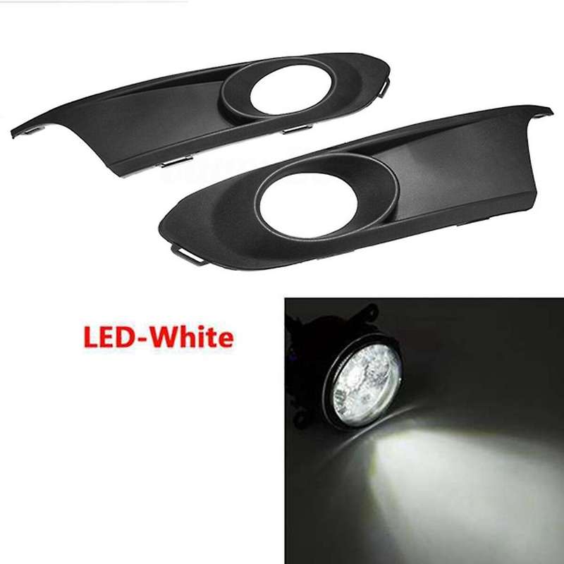 LED Fog Light Headlight Fog Lamp Cover Grill Bezel Switch Foglights Assembly for 6 MK6 2011 2012 201