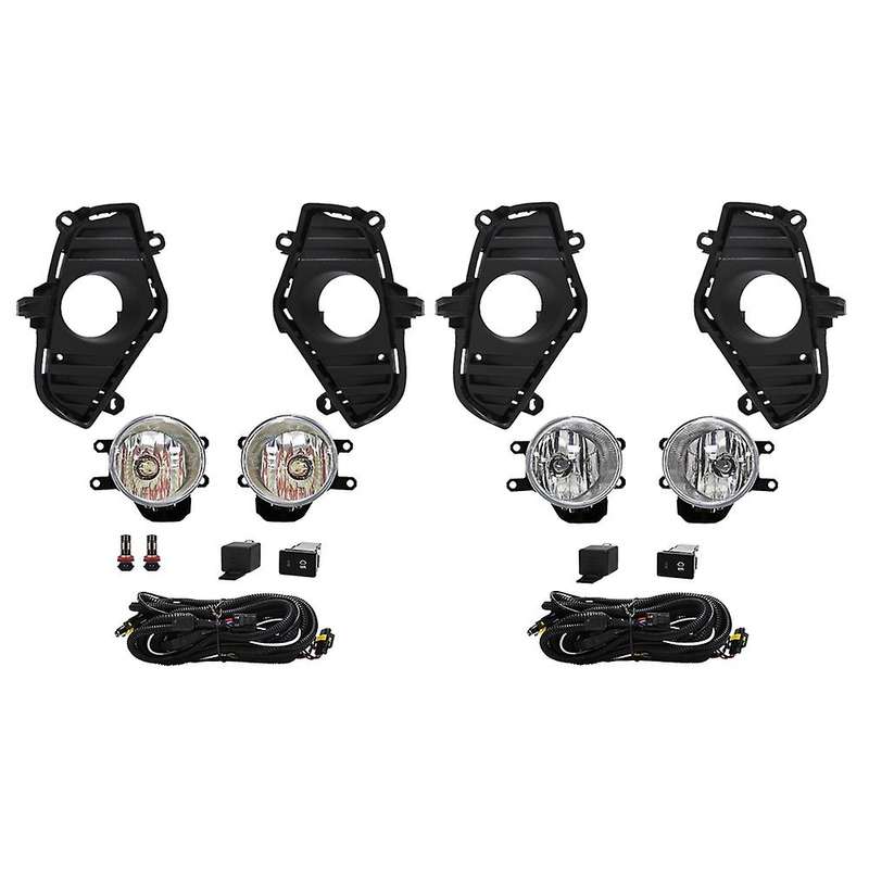 LED Fog Light Headlight Fog Lamp Cover Grill Bezel Switch Foglights Assembly for 2019 2020 2021 2022