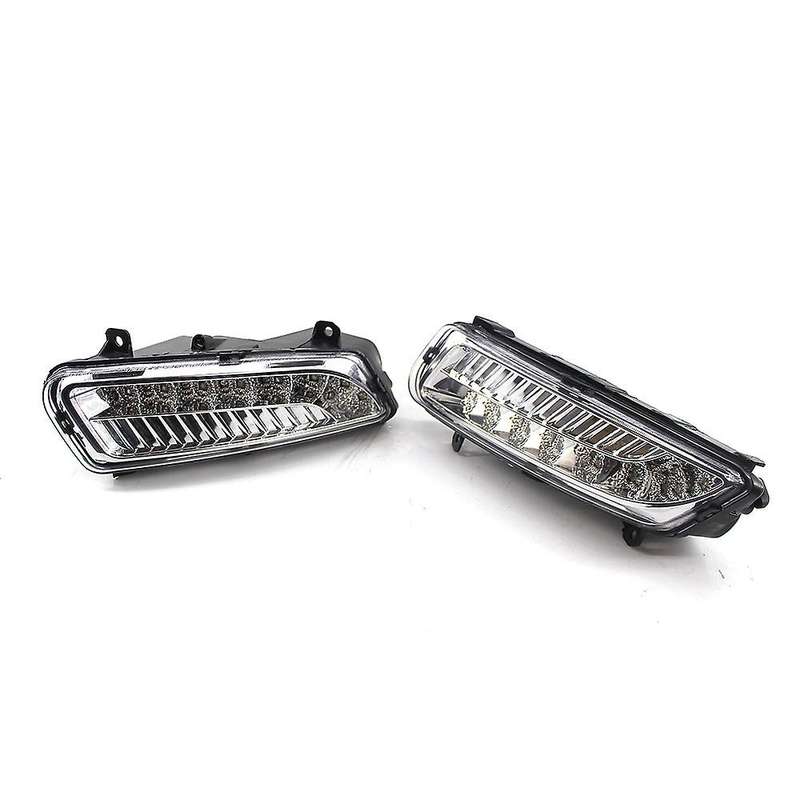 LED Front Fog Light Fog Lamp Grille Cover Grill Assembly for- 6R Hatchback 2011-2013 6RD941699 Car A