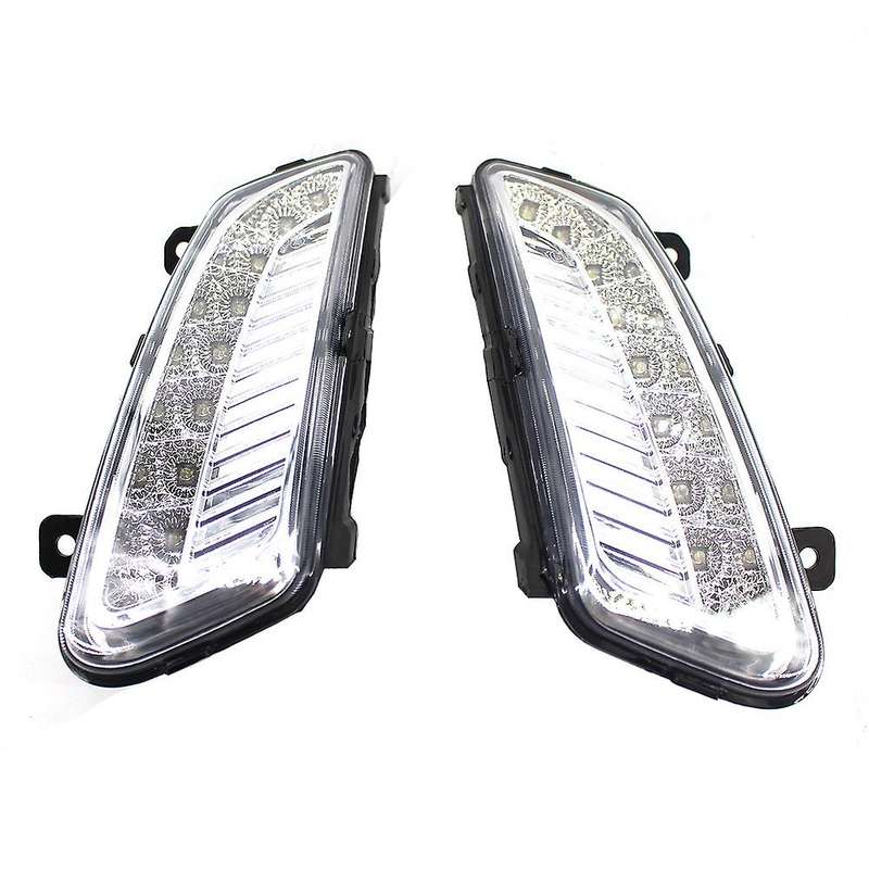 LED Front Fog Light Fog Lamp Grille Cover Grill Assembly for- 6R Hatchback 2011-2013 6RD941699 Car A