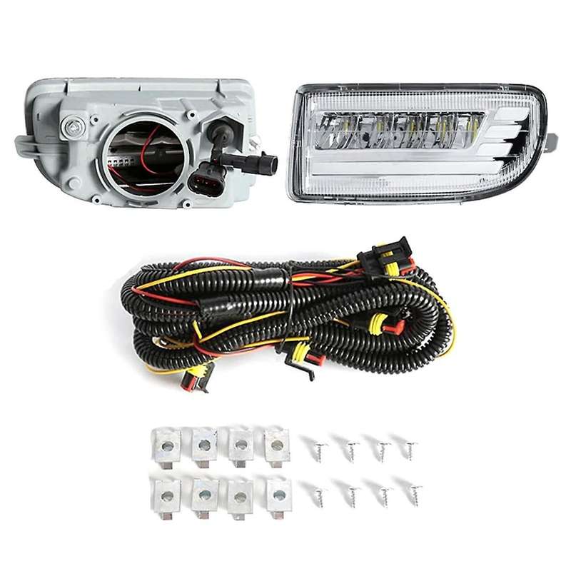 Led Fog Lights for Land Cruiser 100 Lc100 Uzj100 Fzj10 1998-2008 Drl Turn Signal Daytime Driving Lam