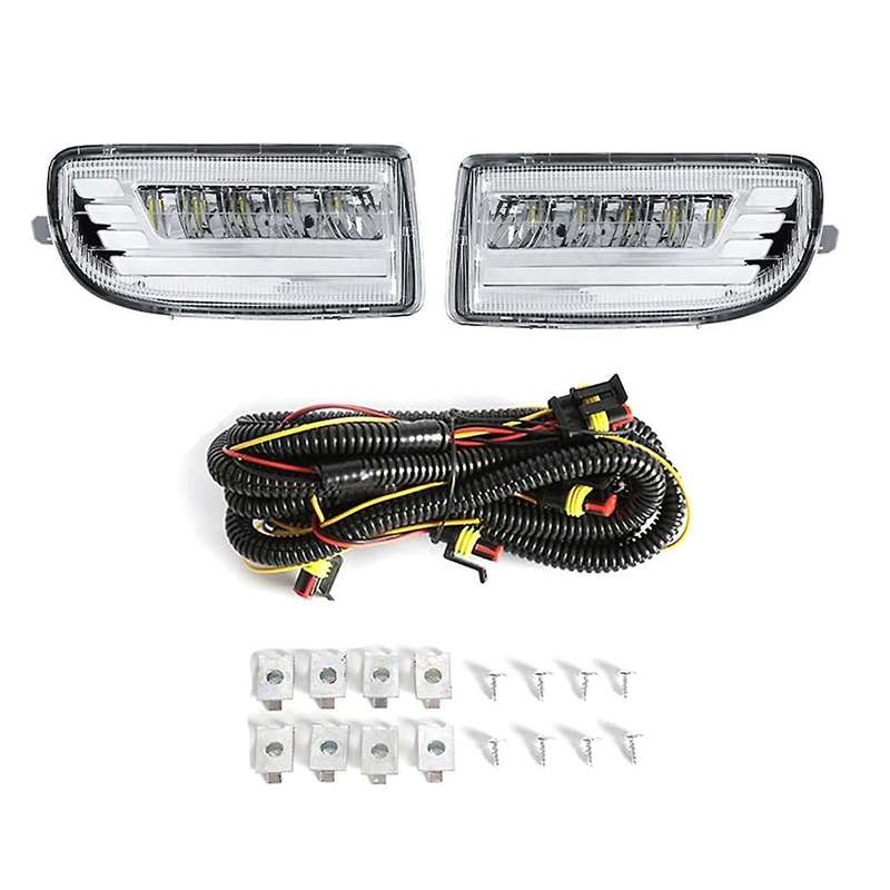 Led Fog Lights for Land Cruiser 100 Lc100 Uzj100 Fzj10 1998-2008 Drl Turn Signal Daytime Driving Lam