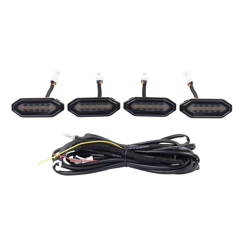 LED Front Grille Lights White Amber Light External Grille Lamps
