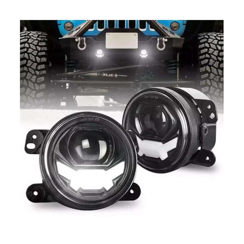 LED Front Fog Light for Wrangler PT Rambler Exterior Upgrade Retrofit 30W 4Inch Angel Eyes Laser-Fr
