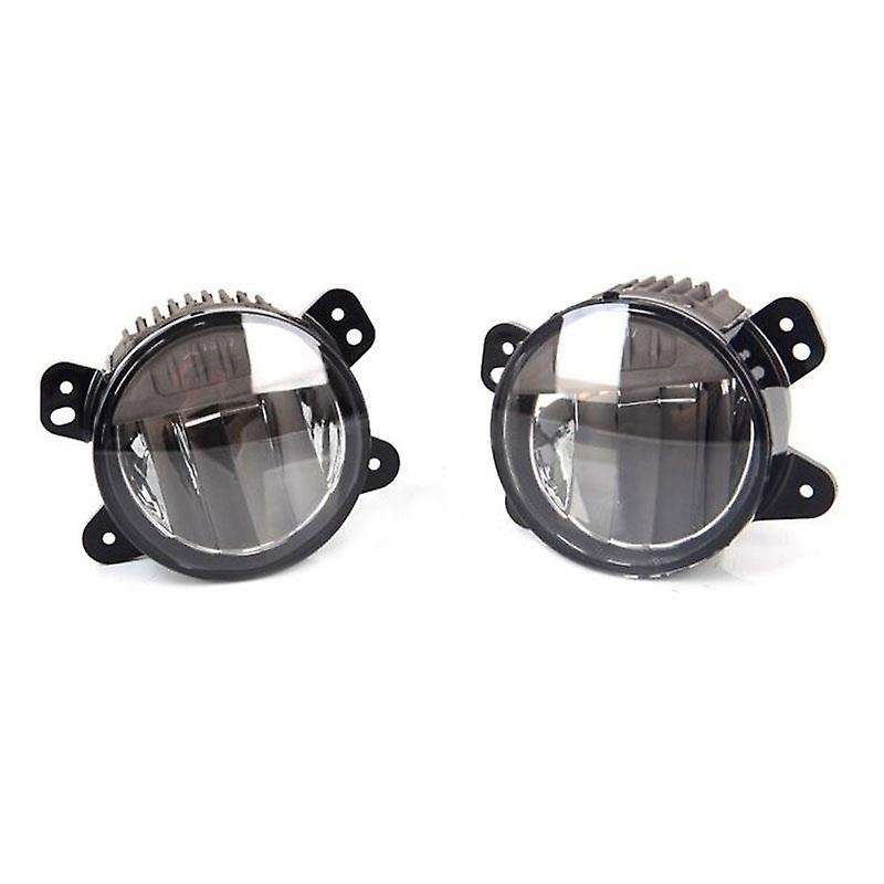 LED Fog Lights DRL Running Lights for Wrangler JL 2018 2019 2020 with Plastic Bumper Relector LED Fo