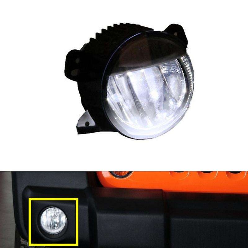 LED Fog Lights DRL Running Lights for Wrangler JL 2018 2019 2020 with Plastic Bumper Relector LED Fo