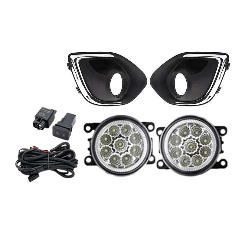 LED Fog Lights Headlight for ASX Sport 2013-2015 Foglight Grilles Harness Switch Kit