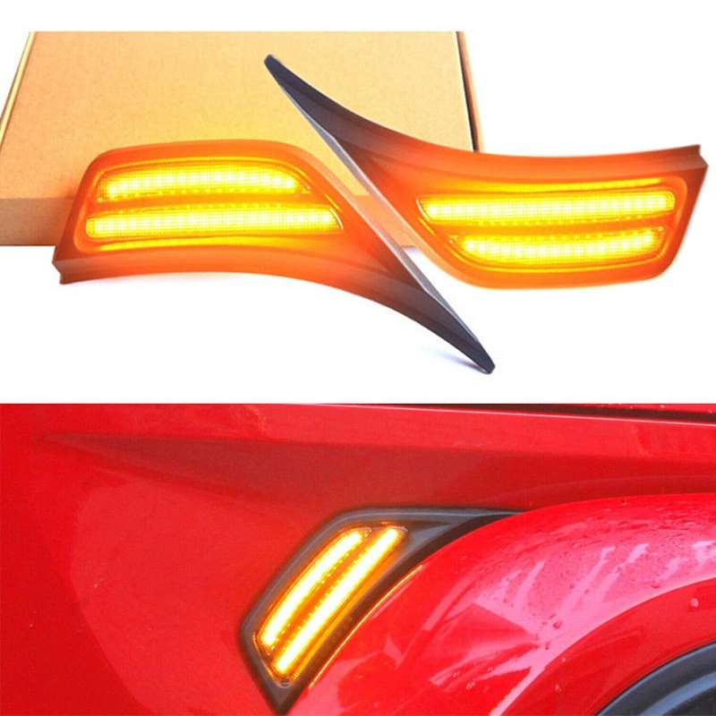 LED Front Side Marker Light Turn Signal Lamp for 2018-2021 Wrangler JL JLU and 2020-2021 JT Truck