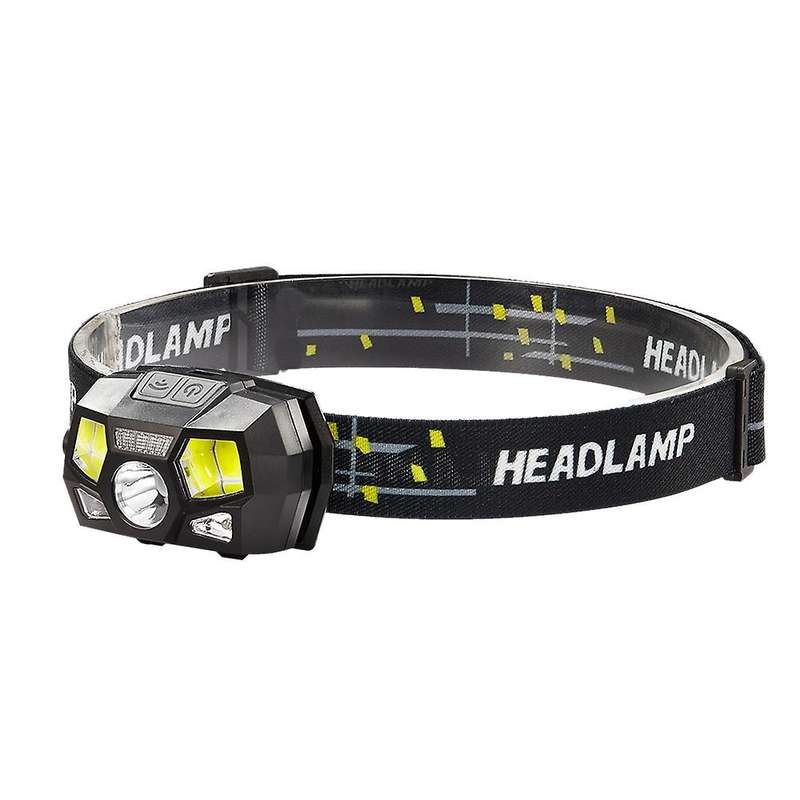 Led head light lamp Motion Sensor Ultra Bright Hard Hat Head Light Usb Rechargeable Waterproof Flash
