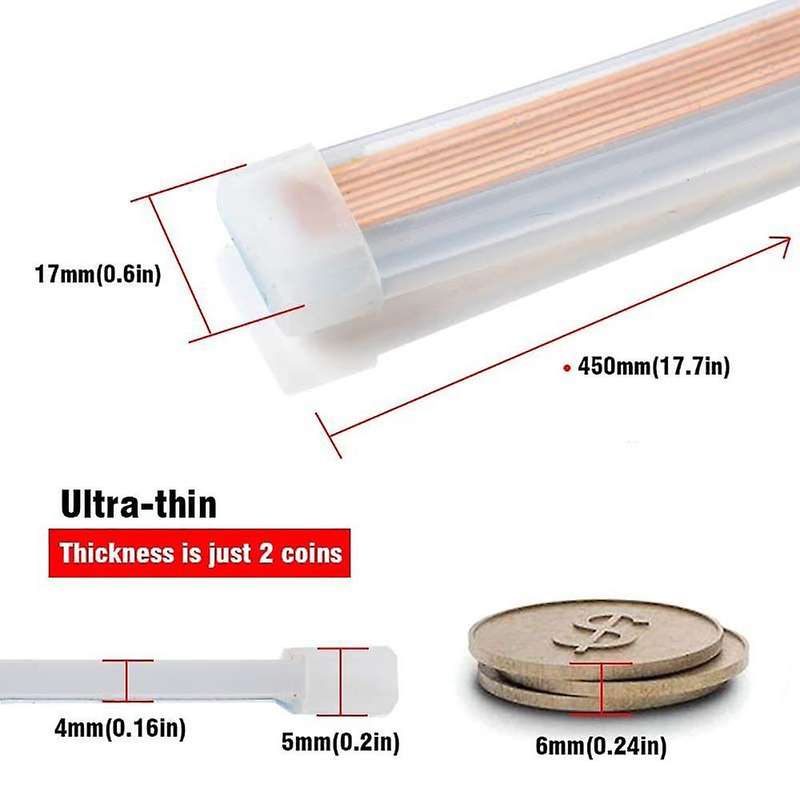 Led Headlight Slim Strip Light Daytime Running Sequential Flow Turn Signal 60Cm Blu Ray