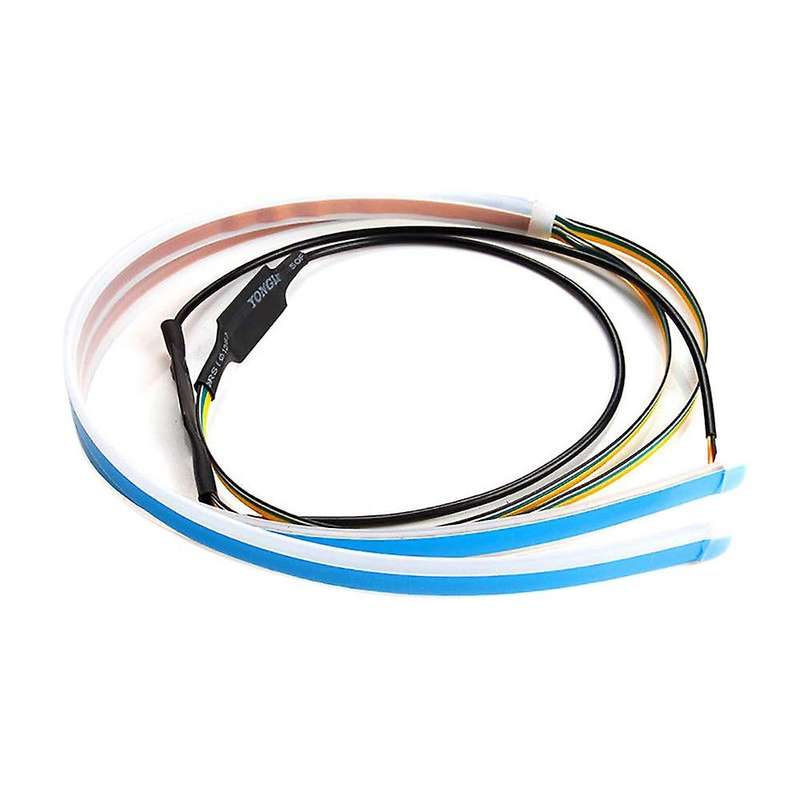 Led Headlight Slim Strip Light Daytime Running Sequential Flow Turn Signal 60Cm Blu Ray