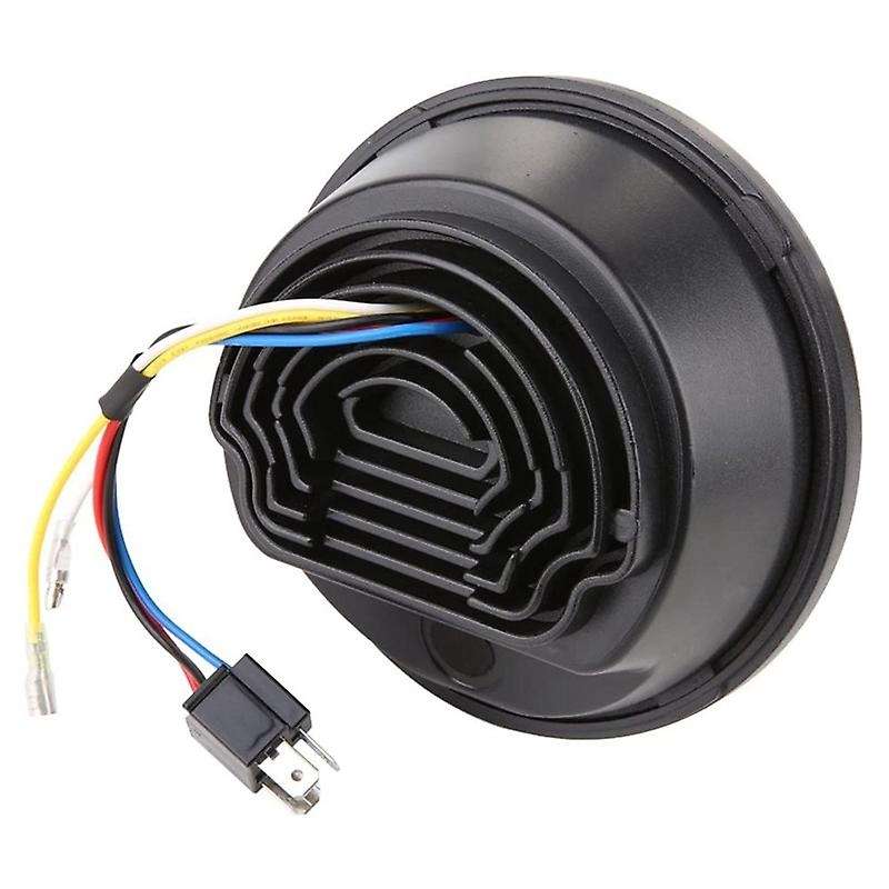 LED Headlight with Halo DRL Bulb Kit Motorcycle Headlight Suitable for Locomotive Modified Headlight
