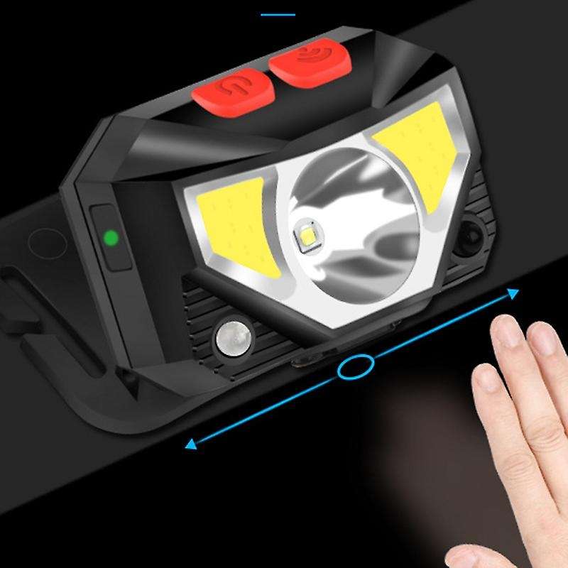Led Headlights Usb Charging Induction Flashlight Head-Mounted Outdoor Strong Headlights Night Fishin