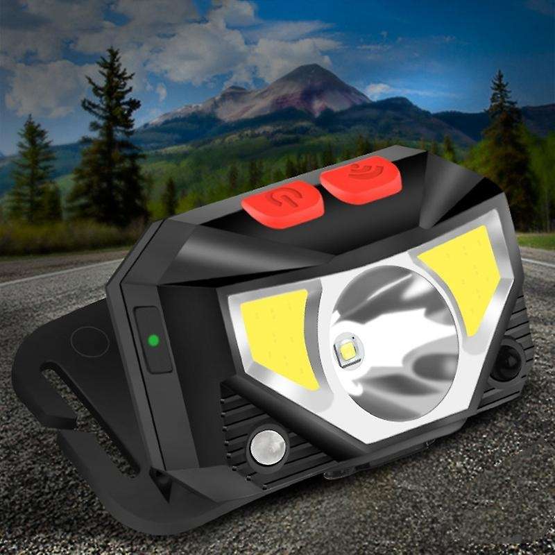 Led Headlights Usb Charging Induction Flashlight Head-Mounted Outdoor Strong Headlights Night Fishin