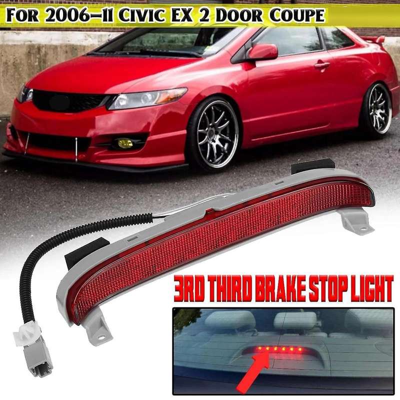 LED High Level Third 3Rd Brake Light High Mount Stop Light Rear Tail Signal Lamp for EX Coupe 2006-2