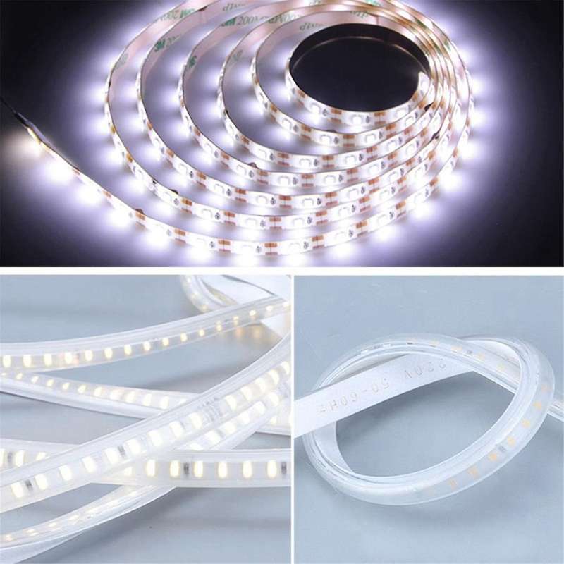 LED Ice Strip Light for Kitchen with Switch Warm White Waterproof 2M