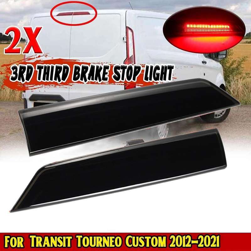 LED High Mount Rear Third Roof Hatch Brake Light Black Stop Signal Lamp for Transit Tourneo Custom 2