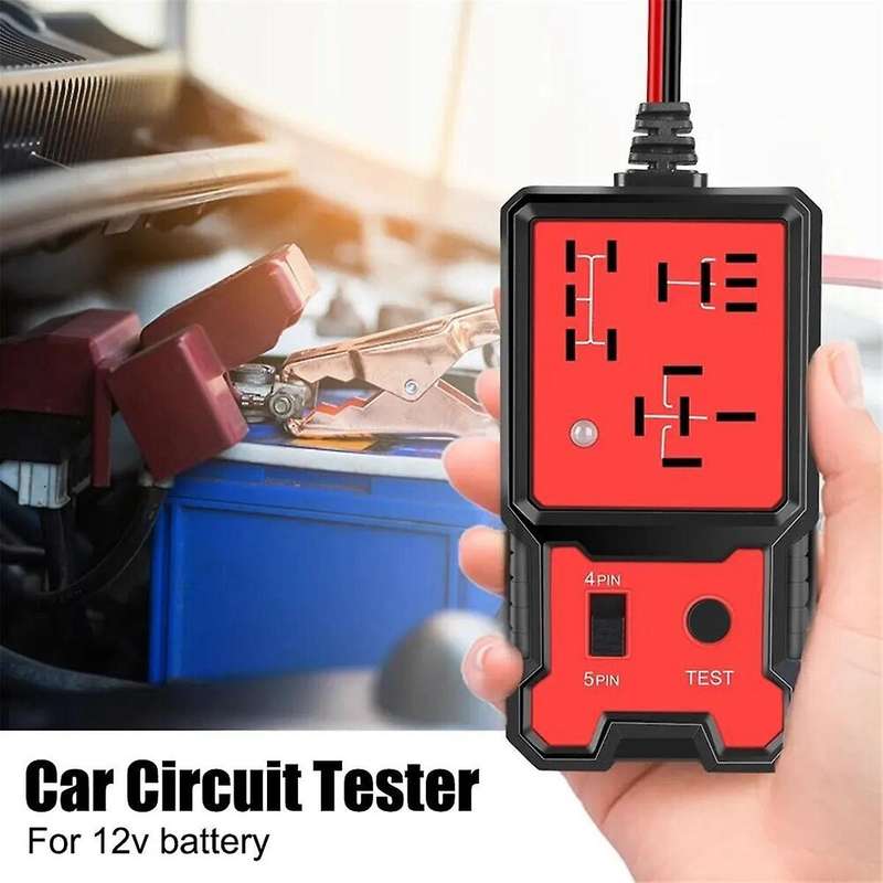 LED Indicator Light Car Battery Checker Electronic Test Car Relay Tester Diagnostic Tool Accessories