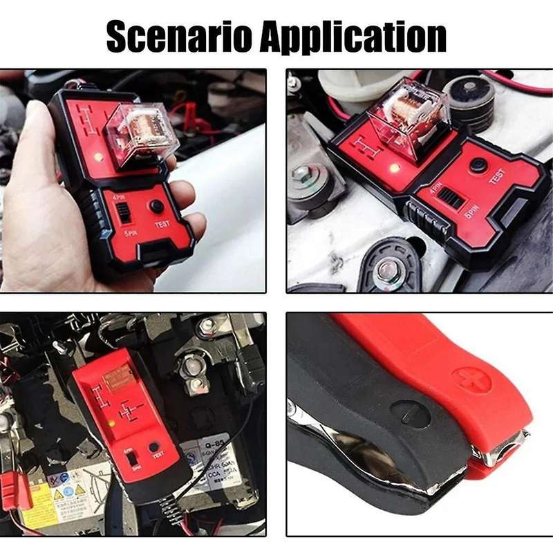 LED Indicator Light Car Battery Checker Electronic Test Car Relay Tester Diagnostic Tool Accessories