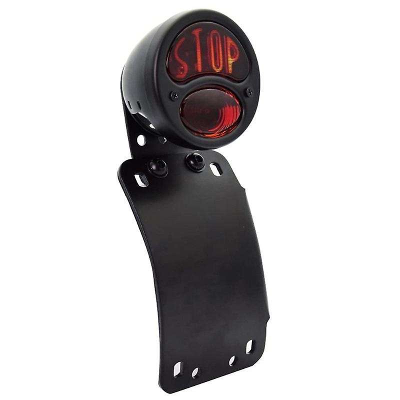 LED License Plate Brake Light Tail Light Curved Bracket for Choppers