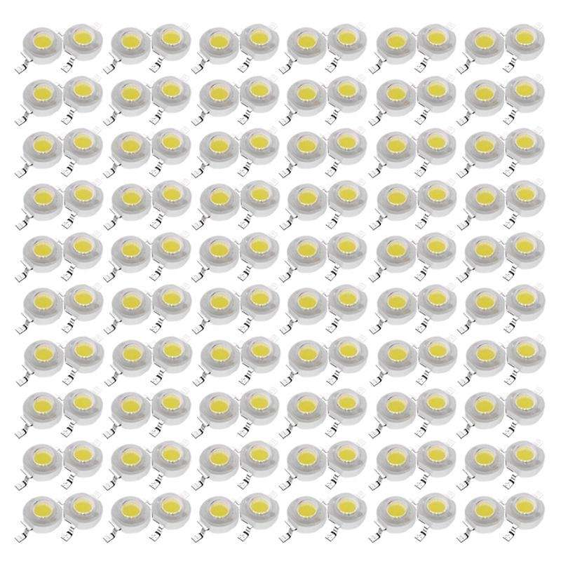 Led Light 120pcs 1 W Led White Lamp Beads 6000k Light Emitter Components Diode Lamp Beads Diy Light