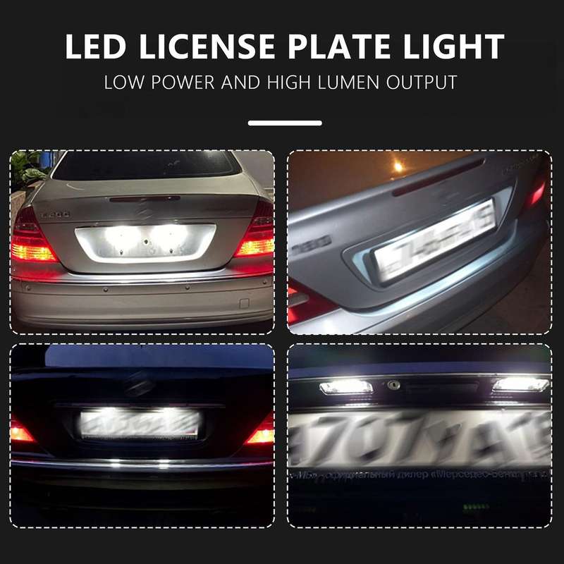 Led License Plate Light Lamp Error Free for W203 5d W211 R171 W219