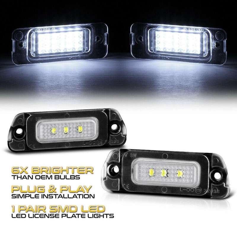 LED License Plate Light Housing SET for W164 W251