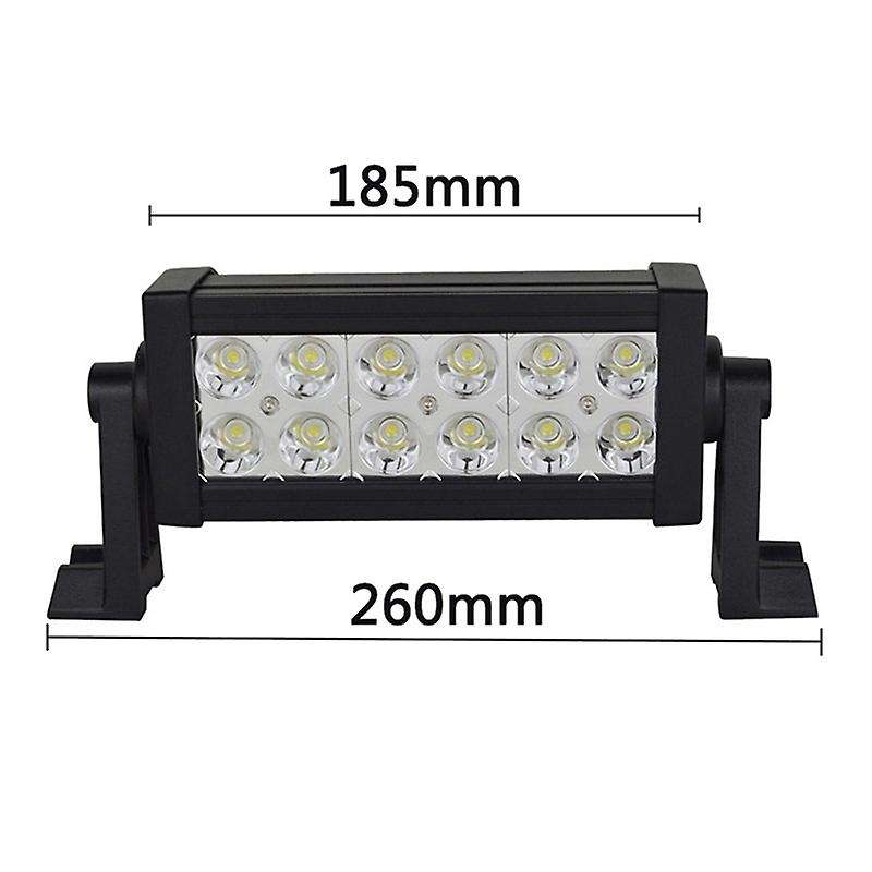 LED Light Bar 2PCS 7.5 Inch 36W Spot Led Fog Lights Driving Light Roof Bumper Light Bars for Trucks