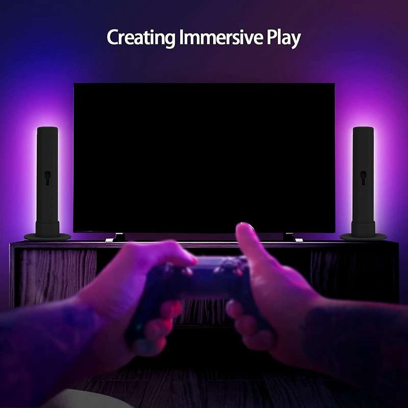LED Light Bar Gaming Ambient Light Bluetooth TV Backlight RGB Effect with Music Sync for PC TV Room