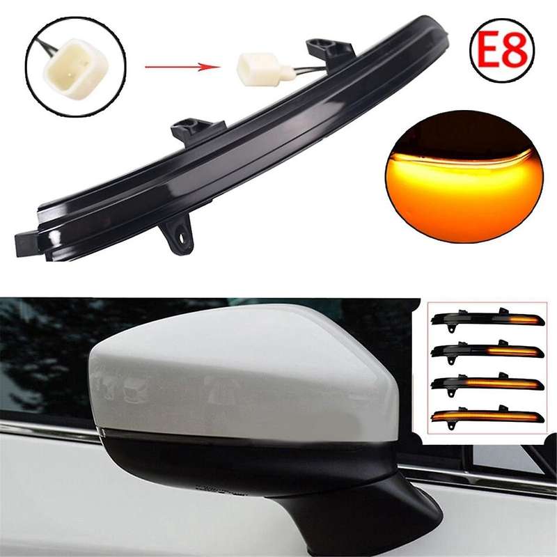 LED Light Dynamic Turn Signal Side Rearview Mirror Blinker Light KB7W-69-122 TK48-69-182A for -5 -8