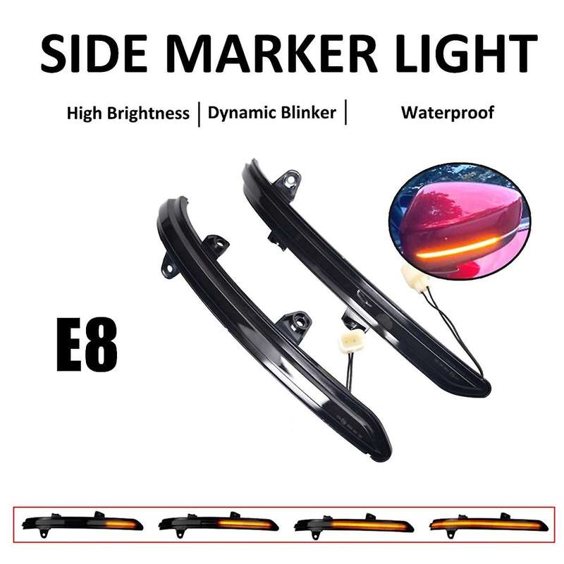 LED Light Dynamic Turn Signal Side Rearview Mirror Blinker Light KB7W-69-122 TK48-69-182A for -5 -8
