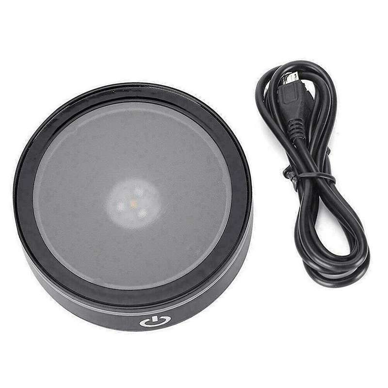 Led Light Base with Sensitive Touch Switch Round Colorful Stand Display for 3d Laser-engraved Cryst