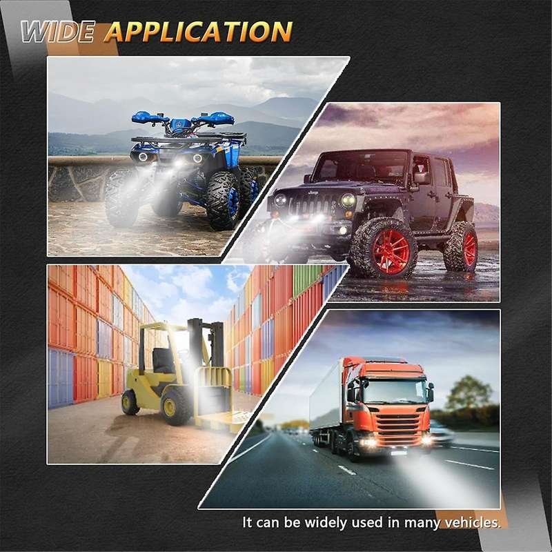 LED Light Pods, 2PCS 4inch LED Diffuse Beam Pods Driving Lights Cubes Ditch Lights Off Road Lights T