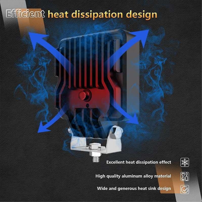 LED Light Pods, 2PCS 4inch LED Diffuse Beam Pods Driving Lights Cubes Ditch Lights Off Road Lights T
